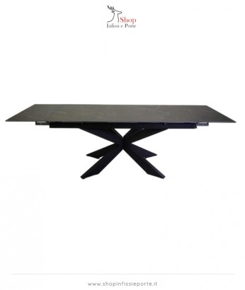Tavolo in metallo allungabile 180x90 cm