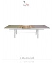 Tavolo in alluminio allungabile 243x102 cm
