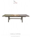 Tavolo in alluminio allungabile 243x102 cm