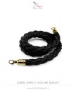 Cordone intrecciato in nylon con moschettoni in lega di cromo 