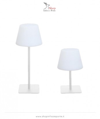 Lampada da tavolo a LED ricaricabile doppia altezza (vendibile in lotti da 6)