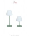 Lampada da tavolo a LED ricaricabile doppia altezza (vendibile in lotti da 6)