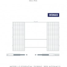 Controtelaio per porte scorrevoli filomuro ''Essential doppio'' per intonaco