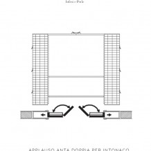 Controtelaio per porte scorrevoli con stipiti ''Applauso doppio'' per intonaco