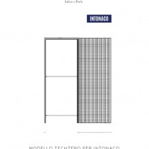 Controtelaio per porte scorrevoli filomuro ''Techzero'' per intonaco