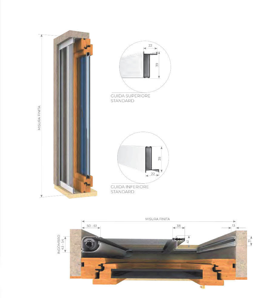 Zanzariera estensibile 40 x 50 per porte e finestre silver o avorio